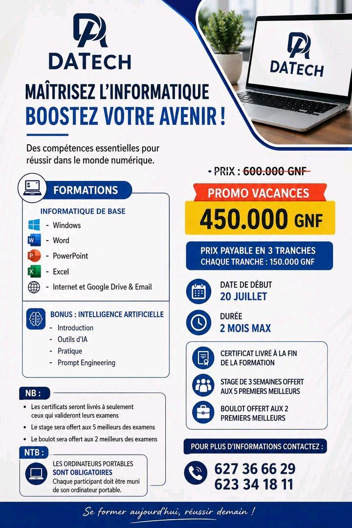 Formation en informatique — photo 1