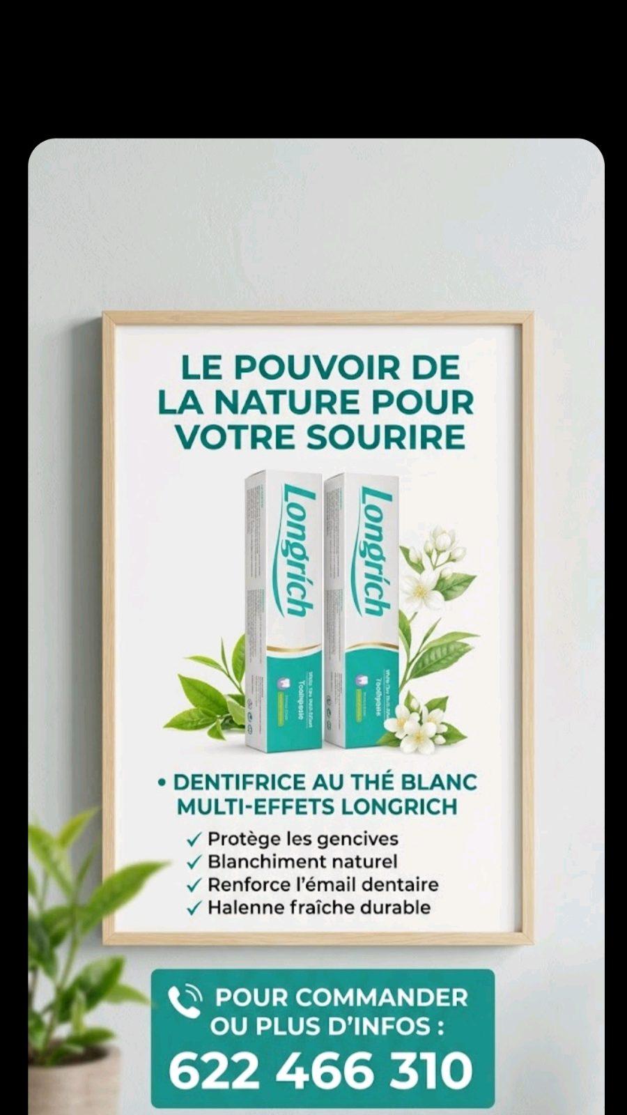 Pâte dentifrice longrich