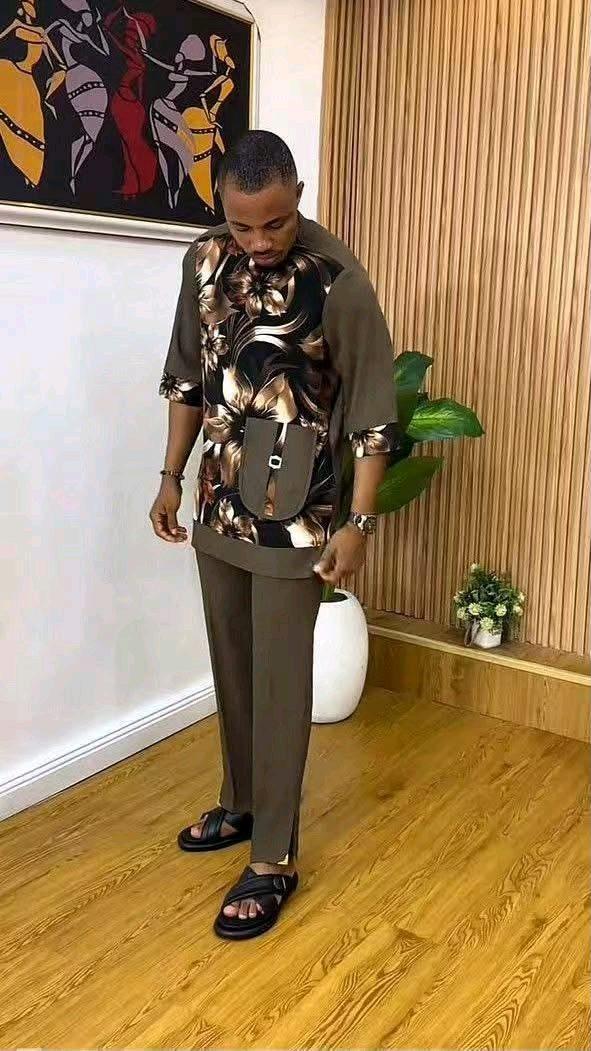 ENSEMBLE COMPLET STYLE AFRICAIN ORIGINAL COTON 100©